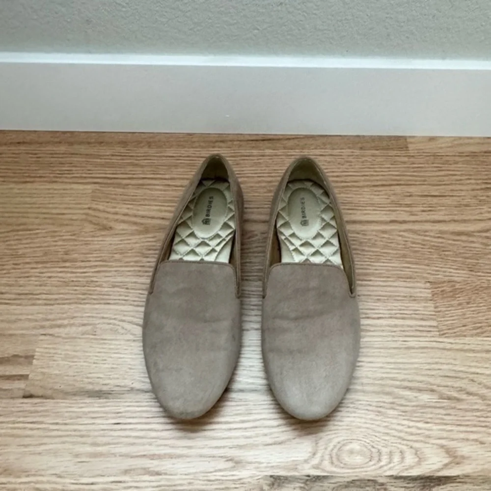 Birdies The Starling Latte Suede Leather Loafers Flats Size 7‎